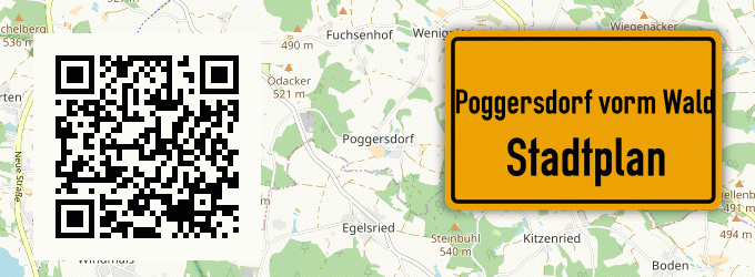 Stadtplan Poggersdorf vorm Wald
