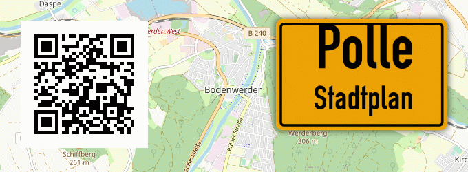 Stadtplan Polle, Weser