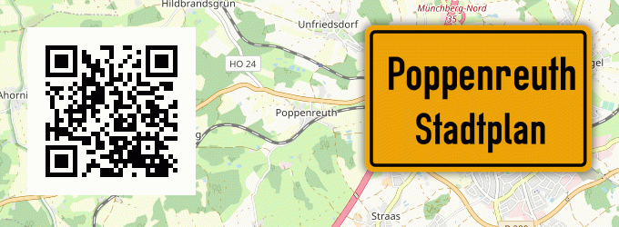 Stadtplan Poppenreuth, Oberfranken