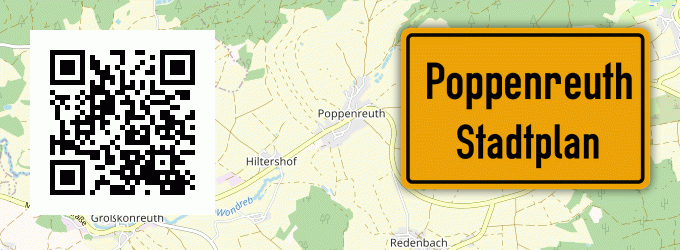 Stadtplan Poppenreuth, Oberpfalz