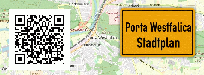 Stadtplan Porta Westfalica