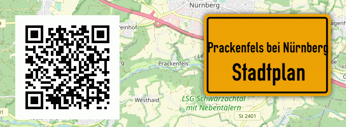 Stadtplan Prackenfels bei Nürnberg