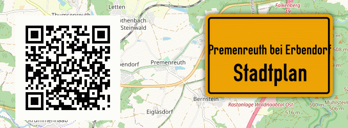 Stadtplan Premenreuth bei Erbendorf