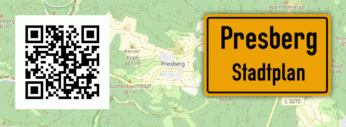 Stadtplan Presberg, Rheingau
