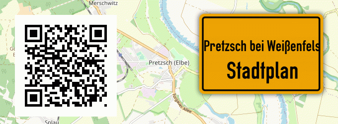 Stadtplan Pretzsch bei Weißenfels
