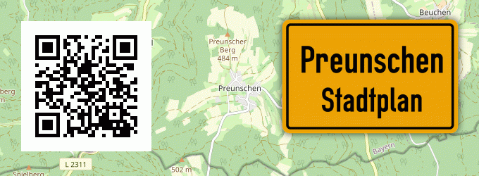 Stadtplan Preunschen
