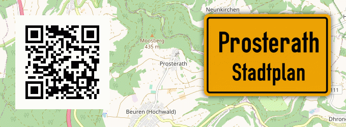 Stadtplan Prosterath, Hochwald