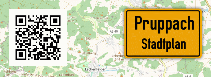 Stadtplan Pruppach, Oberpfalz