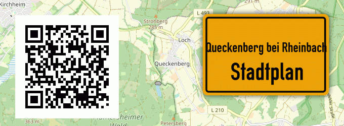 Stadtplan Queckenberg bei Rheinbach