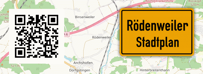 Stadtplan Rödenweiler
