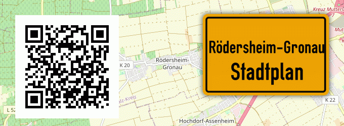 Stadtplan Rödersheim-Gronau