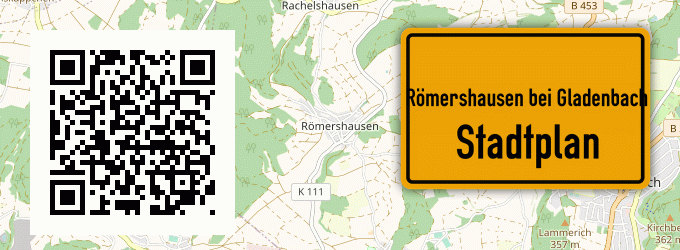 Stadtplan Römershausen bei Gladenbach
