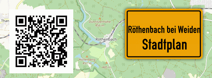 Stadtplan Röthenbach bei Weiden, Oberpfalz