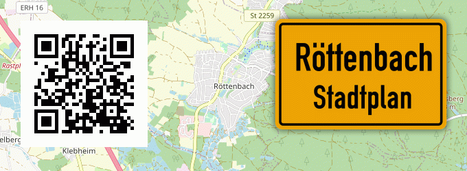 Stadtplan Röttenbach, Mittelfranken