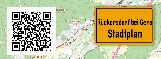 Stadtplan Rückersdorf bei Gera