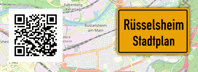 Stadtplan Rüsselsheim