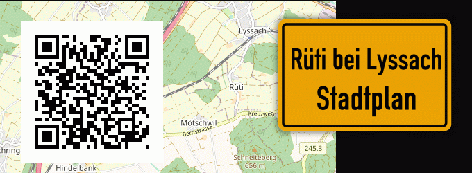 Stadtplan Rüti bei Lyssach