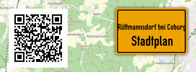 Stadtplan Rüttmannsdorf bei Coburg