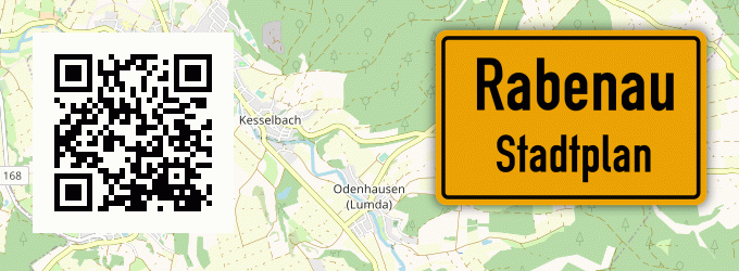 Stadtplan Rabenau, Hessen
