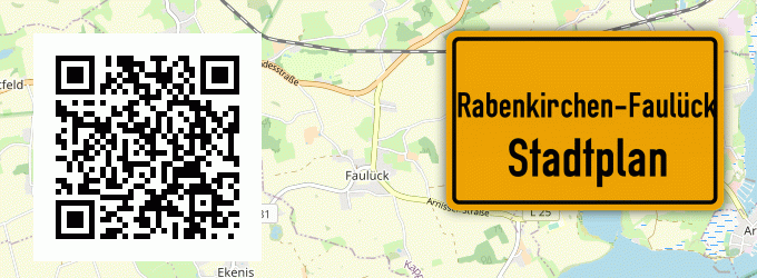 Stadtplan Rabenkirchen-Faulück