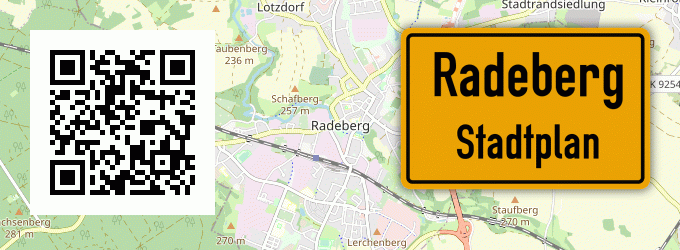 Stadtplan Radeberg, Sachsen