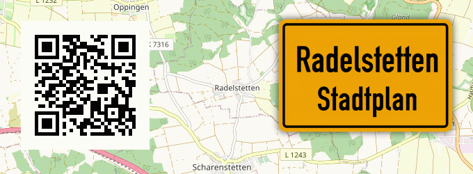 Stadtplan Radelstetten