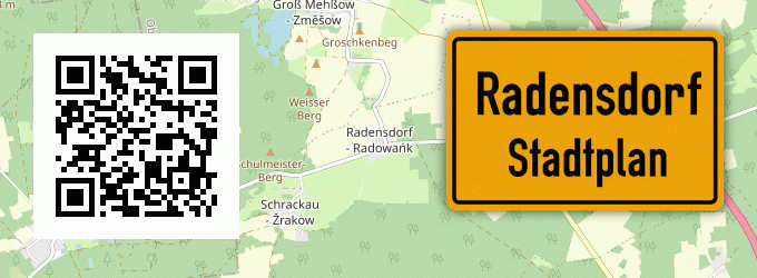 Stadtplan Radensdorf, Spreewald