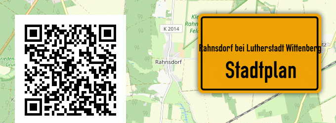 Stadtplan Rahnsdorf bei Lutherstadt Wittenberg