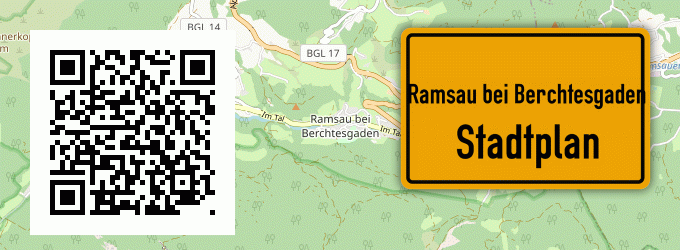 Stadtplan Ramsau bei Berchtesgaden