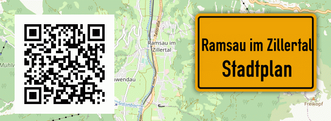 Stadtplan Ramsau im Zillertal