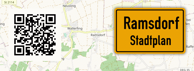 Stadtplan Ramsdorf, Kreis Borken, Westfalen