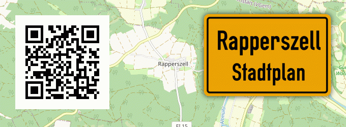 Stadtplan Rapperszell, Bayern