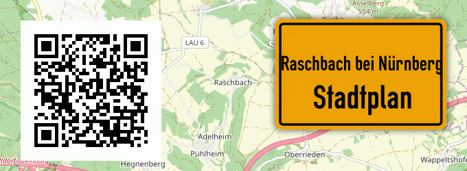 Stadtplan Raschbach bei Nürnberg