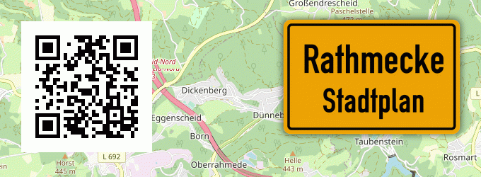 Stadtplan Rathmecke