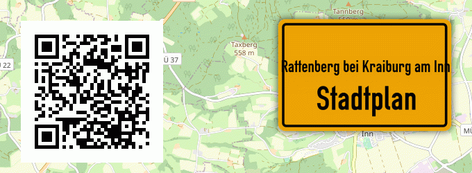 Stadtplan Rattenberg bei Kraiburg am Inn