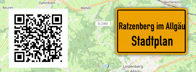 Stadtplan Ratzenberg im Allgäu