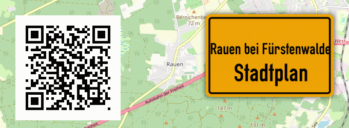Stadtplan Rauen bei Fürstenwalde