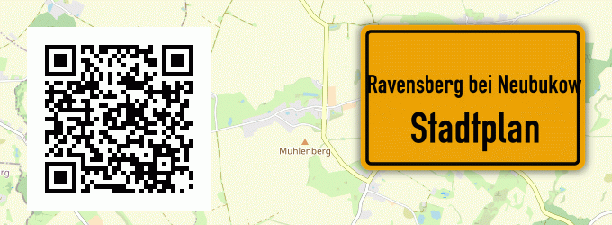 Stadtplan Ravensberg bei Neubukow