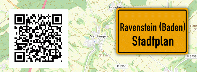 Stadtplan Ravenstein (Baden)