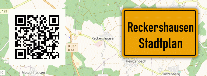 Stadtplan Reckershausen, Hunsrück