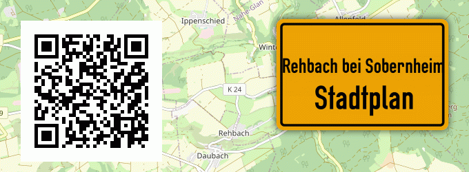 Stadtplan Rehbach bei Sobernheim