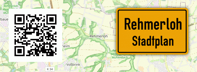 Stadtplan Rehmerloh