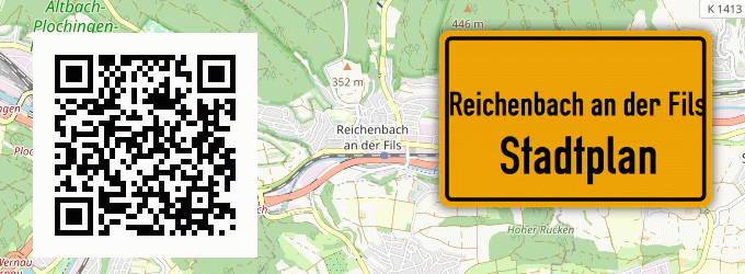 Stadtplan Reichenbach an der Fils