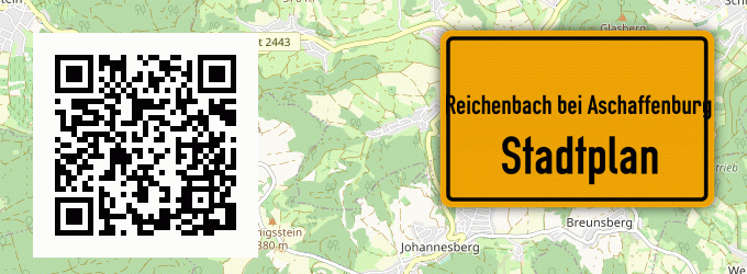 Stadtplan Reichenbach bei Aschaffenburg