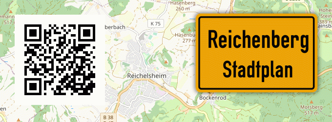 Stadtplan Reichenberg, Niederbayern