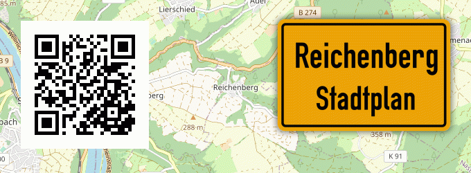Stadtplan Reichenberg, Unterfranken