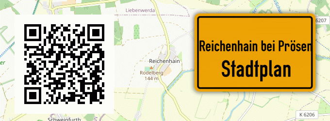 Stadtplan Reichenhain bei Prösen