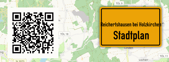 Stadtplan Reichertshausen bei Holzkirchen, Oberbayern