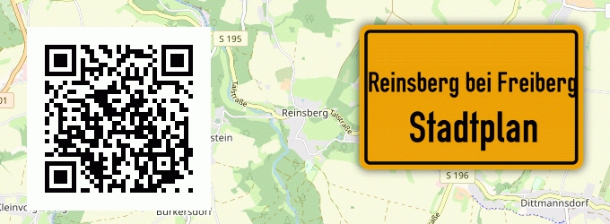 Stadtplan Reinsberg bei Freiberg