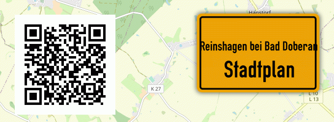 Stadtplan Reinshagen bei Bad Doberan